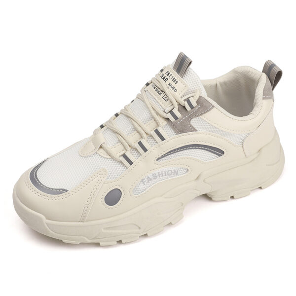 breathable mesh thick soled casual sports shoes soft soles four season new comfortable outdoor running shoes male sneakers-dck9