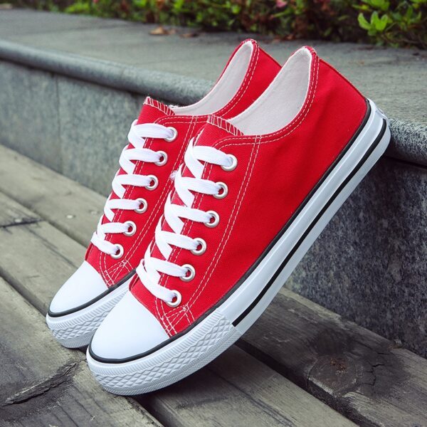 Unisex Canvas Shoes,Low Top Lace Up Fashion Casual Sneakers Casual Tennis Shoes Classic Walking Shoes-6620