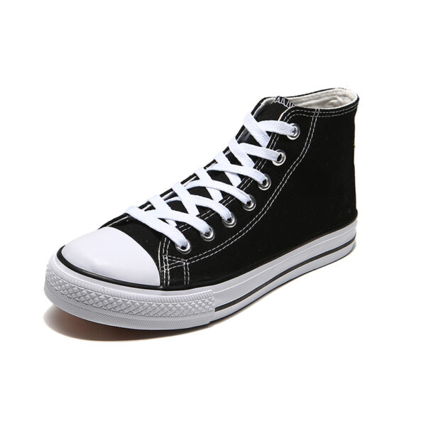 Canvas Sneakers High Lace Up Casual Walking Shoes-6638